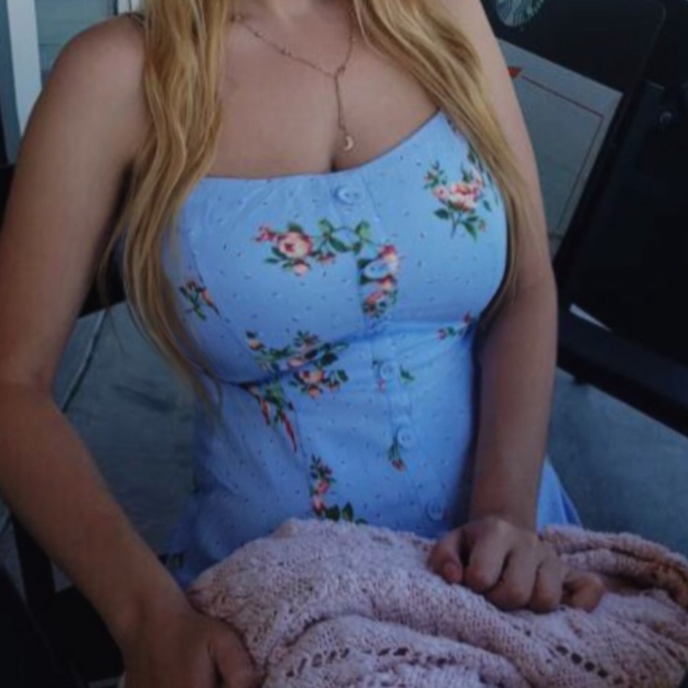 Mini blue dress size small